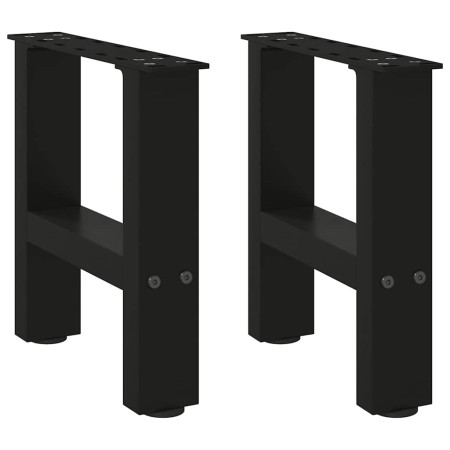 Patas de mesa de centro negro 2uds acero 30x(30-31) cm de , Patas para mesas - Ref: Foro24-4013252, Precio: 49,15 €, Descuent...