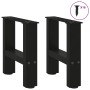 Patas de mesa de centro negro 2uds acero 30x(30-31) cm de , Patas para mesas - Ref: Foro24-4013252, Precio: 49,15 €, Descuent...