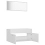 Conjunto de muebles de baño 2 piezas contrachapada blanco de vidaXL, Muebles de baño - Ref: Foro24-804800, Precio: 72,90 €, D...