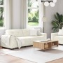 Conjunto de Sofá de 2 Piezas con Cojines Velvet Crema de , Sofás - Ref: Foro24-3324729, Precio: 481,51 €, Descuento: %