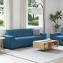 Juego de Sofá de 2 Piezas con Cojines de Terciopelo Azul de , Sofás - Ref: Foro24-3324730, Precio: 478,76 €, Descuento: %