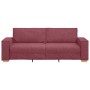 Sofá de 3 plazas Rojo Vino 180 cm Tela de , Sofás - Ref: Foro24-4104993, Precio: 261,98 €, Descuento: %