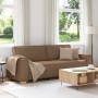 Sofá de 3 plazas Marrón 180 cm Tela de , Sofás - Ref: Foro24-4104994, Precio: 261,61 €, Descuento: %