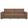 Sofá de 3 plazas Marrón 180 cm Tela de , Sofás - Ref: Foro24-4104994, Precio: 261,61 €, Descuento: %