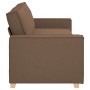 Sofá de 3 plazas Marrón 180 cm Tela de , Sofás - Ref: Foro24-4104994, Precio: 261,61 €, Descuento: %