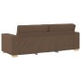 Sofá de 3 plazas Marrón 180 cm Tela de , Sofás - Ref: Foro24-4104994, Precio: 261,61 €, Descuento: %