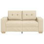 Sofá Loveseat Crema 120 cm Tela de , Sofás - Ref: Foro24-4105075, Precio: 217,07 €, Descuento: %