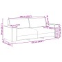 Sofá de 3 plazas de lino 180 cm de , Sofás - Ref: Foro24-4104999, Precio: 295,59 €, Descuento: %