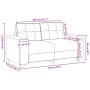 Sofá Loveseat Gris Nube 120 cm Tela de , Sofás - Ref: Foro24-4105076, Precio: 215,65 €, Descuento: %