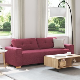 Sofá de 3 plazas burdeos de 180 cm en tela de , Sofás - Ref: Foro24-4105091, Precio: 265,11 €, Descuento: %