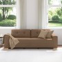 Sofá de 3 plazas Marrón 180 cm Tela de , Sofás - Ref: Foro24-4105092, Precio: 265,11 €, Descuento: %