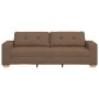Sofá de 3 plazas Marrón 180 cm Tela de , Sofás - Ref: Foro24-4105092, Precio: 265,11 €, Descuento: %