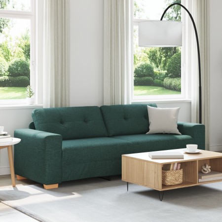 Sofá de 3 plazas Verde Oscuro 180 cm Tela de , Sofás - Ref: Foro24-4105093, Precio: 261,43 €, Descuento: %