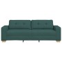 Sofá de 3 plazas Verde Oscuro 180 cm Tela de , Sofás - Ref: Foro24-4105093, Precio: 261,43 €, Descuento: %
