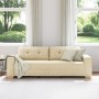 Sofá de 3 plazas Crema de 180 cm en tela de , Sofás - Ref: Foro24-4105095, Precio: 265,11 €, Descuento: %