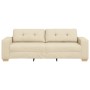 Sofá de 3 plazas Crema de 180 cm en tela de , Sofás - Ref: Foro24-4105095, Precio: 265,11 €, Descuento: %
