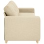 Sofá de 3 plazas Crema de 180 cm en tela de , Sofás - Ref: Foro24-4105095, Precio: 265,11 €, Descuento: %