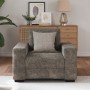Sillón Gris Oscuro de 59 cm en Piel Sintética de , Sofás - Ref: Foro24-4105109, Precio: 170,51 €, Descuento: %