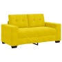 Sofá Loveseat Amarillo 120 cm de Terciopelo de , Sofás - Ref: Foro24-4105116, Precio: 213,69 €, Descuento: %