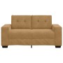 Sofá Loveseat Marrón de Terciopelo de 120 cm de de , Sofás - Ref: Foro24-4105117, Precio: 213,69 €, Descuento: %