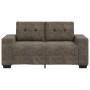 Sofá Loveseat Gris Oscuro de 120 cm en Cuero Sintético de , Sofás - Ref: Foro24-4105121, Precio: 232,55 €, Descuento: %