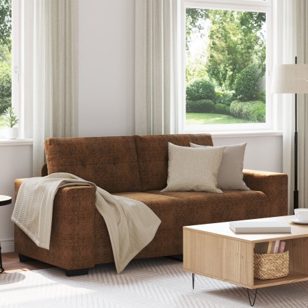 Sofá Loveseat Marrón 140 cm de Cuero Sintético de , Sofás - Ref: Foro24-4105132, Precio: 239,22 €, Descuento: %