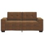 Sofá Loveseat Marrón 140 cm de Cuero Sintético de , Sofás - Ref: Foro24-4105132, Precio: 239,22 €, Descuento: %