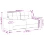 Sofá Loveseat Marrón 140 cm de Cuero Sintético de , Sofás - Ref: Foro24-4105132, Precio: 239,22 €, Descuento: %