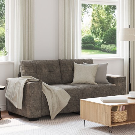 Sofá Loveseat Gris Oscuro de 140 cm en Cuero Sintético de , Sofás - Ref: Foro24-4105133, Precio: 243,49 €, Descuento: %