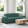 Sofá de 3 plazas Verde Oscuro 180 cm Terciopelo de , Sofás - Ref: Foro24-4105136, Precio: 256,87 €, Descuento: %