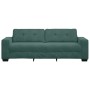 Sofá de 3 plazas Verde Oscuro 180 cm Terciopelo de , Sofás - Ref: Foro24-4105136, Precio: 256,87 €, Descuento: %