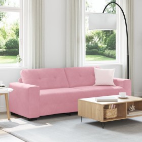 Sofá de 3 plazas Rosa 180 cm de Terciopelo de , Sofás - Ref: Foro24-4105137, Precio: 266,07 €, Descuento: %