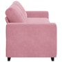 Sofá de 3 plazas Rosa 180 cm de Terciopelo de , Sofás - Ref: Foro24-4105137, Precio: 266,07 €, Descuento: %