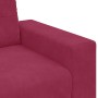 Sofá de 3 plazas Rojo Vino 180 cm de Terciopelo de , Sofás - Ref: Foro24-4105138, Precio: 256,87 €, Descuento: %