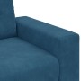 Sofá de 3 Plazas Azul 180 cm de Terciopelo de , Sofás - Ref: Foro24-4105143, Precio: 263,70 €, Descuento: %