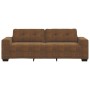 Sofá de 3 plazas Marrón 180 cm de cuero sintético de , Sofás - Ref: Foro24-4105144, Precio: 287,77 €, Descuento: %