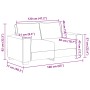 Sofá de 2 plazas 120 cm de lino de , Sofás - Ref: Foro24-4105165, Precio: 229,59 €, Descuento: %