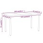 Juego de comedor de jardín 5 piezas gris de , Conjuntos de jardín - Ref: Foro24-3099585, Precio: 217,52 €, Descuento: %