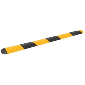 Badén de velocidad goma amarillo y negro 323x32,5x4 cm de , Señales de carretera y tráfico - Ref: Foro24-3157047, Precio: 190...