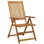 Sillas de jardín reclinables 4 uds madera maciza acacia cojines de , Sillas de jardín - Ref: Foro24-3065361, Precio: 334,69 €...