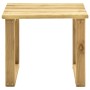 Tumbona de jardín con mesa y cojín de madera de pino impregnada de , Tumbonas - Ref: Foro24-3065871, Precio: 140,87 €, Descue...