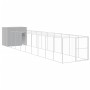 Caseta perro corral acero galvanizado gris claro 214x1069x181cm de , Casetas para perros - Ref: Foro24-3189129, Precio: 881,9...