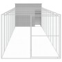 Caseta perro corral acero galvanizado gris claro 214x1069x181cm de , Casetas para perros - Ref: Foro24-3189129, Precio: 881,9...