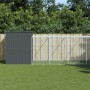 Caseta perros con corral acero galvanizado gris 214x1273x181 cm de , Casetas para perros - Ref: Foro24-3189136, Precio: 1,00 ...