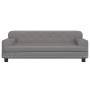 Sofá para niños de cuero sintético gris 90x53x30 cm de , Mobiliario para bebés y niños pequeños - Ref: Foro24-3196290, Precio...
