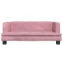 Sofá para niños de terciopelo rosa 80x45x30 cm de , Mobiliario para bebés y niños pequeños - Ref: Foro24-3196308, Precio: 69,...