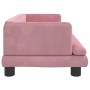 Sofá para niños de terciopelo rosa 80x45x30 cm de , Mobiliario para bebés y niños pequeños - Ref: Foro24-3196308, Precio: 69,...