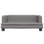Sofá para niños de cuero sintético gris 80x45x30 cm de , Mobiliario para bebés y niños pequeños - Ref: Foro24-3196315, Precio...