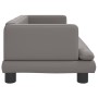 Sofá para niños de cuero sintético gris 80x45x30 cm de , Mobiliario para bebés y niños pequeños - Ref: Foro24-3196315, Precio...