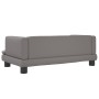 Sofá para niños de cuero sintético gris 80x45x30 cm de , Mobiliario para bebés y niños pequeños - Ref: Foro24-3196315, Precio...